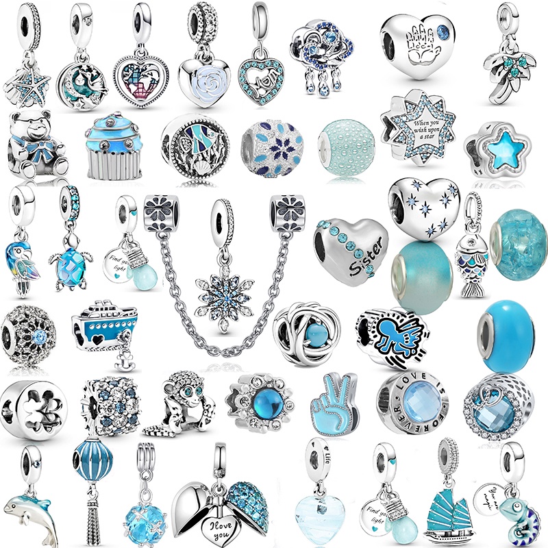 Hạt charm Mạ Bạc Dùng Làm Trang Sức diy Cho Nam Nữ