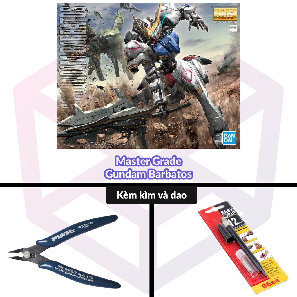 Mô Hình Gundam Bandai MG Gundam Barbatos 1/100 Iron-Blooded Orphans  Tặng ô tô