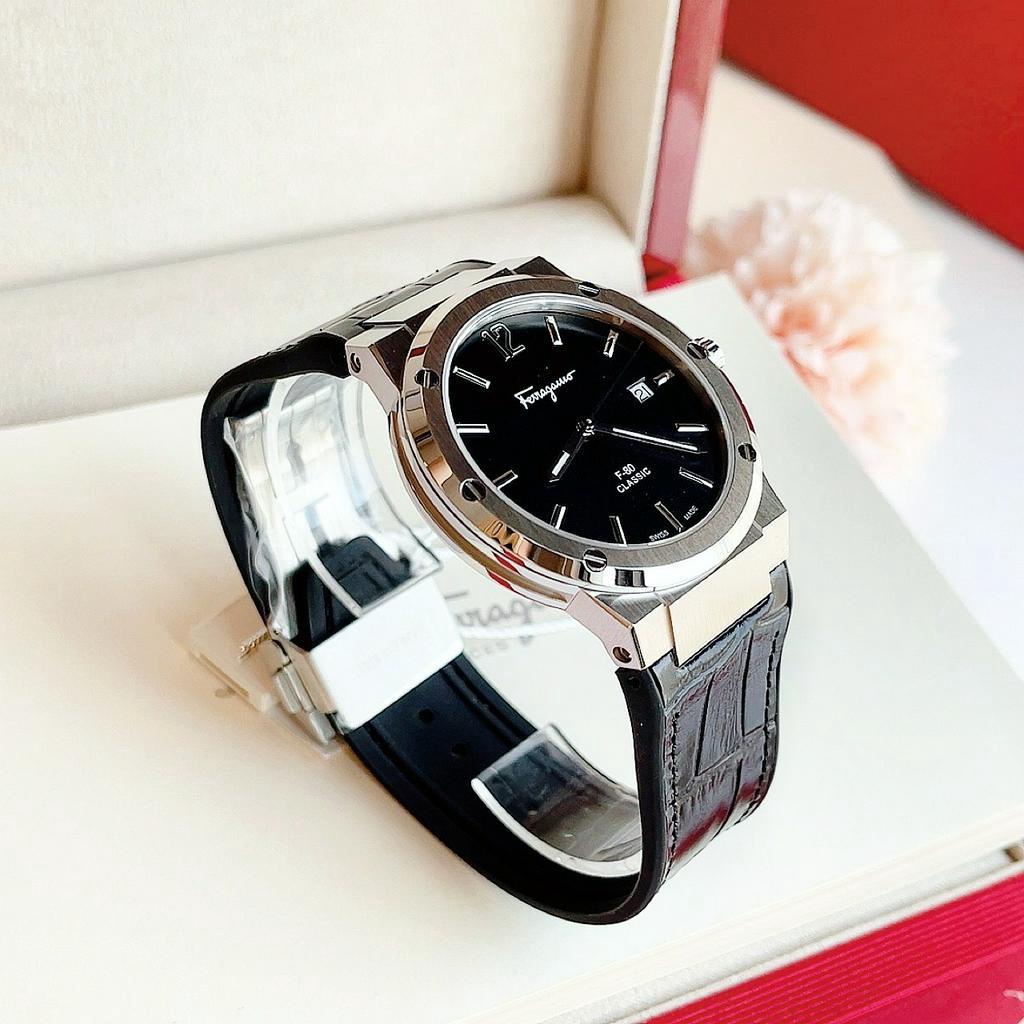 Đồng hồ chính hãng nam Salvatore Ferragamo F80 - Máy pin Thụy Sĩ - Kính Sapphire- Vỏ thép không gỉ