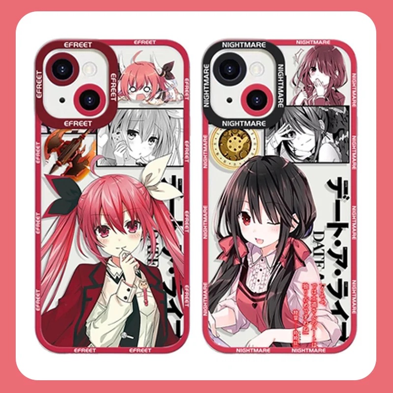 Ốp lưng iphone cạnh vuông Date A Live Tokisaki Kurumi Dễ Thương 8plus/x/xs/11/12/pro/max/plus/promax