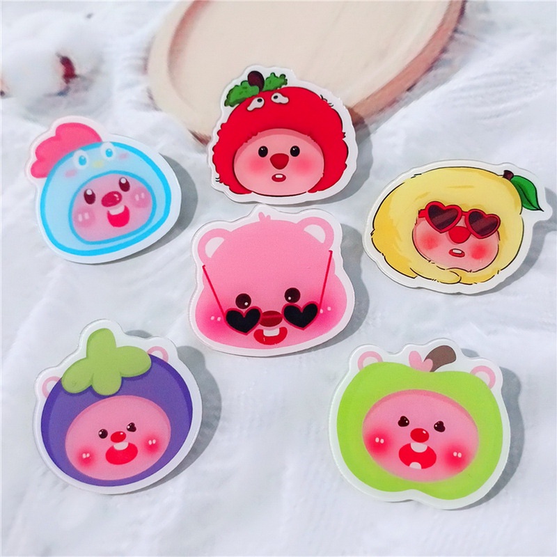 Huy Hiệu Cài Áo Hình Vòng Dây Hoạt Hình Dễ Thương