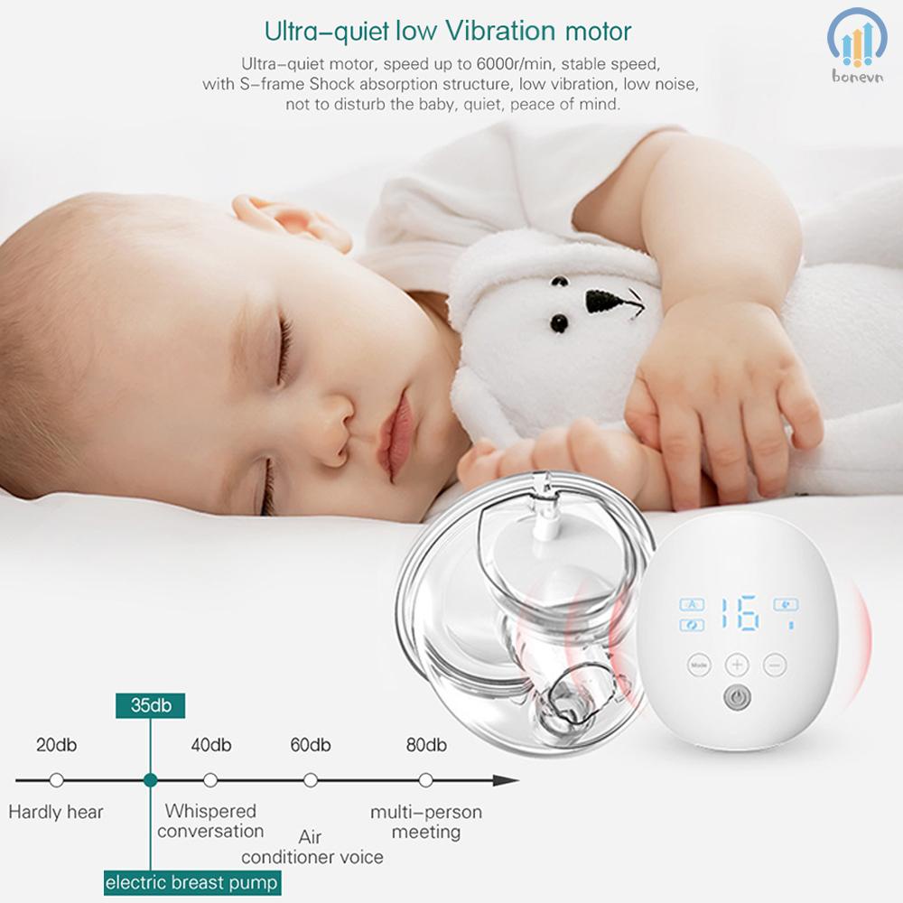 Wearable Breast Pump with 16 Adjustable Levels for Comfortable Pumping