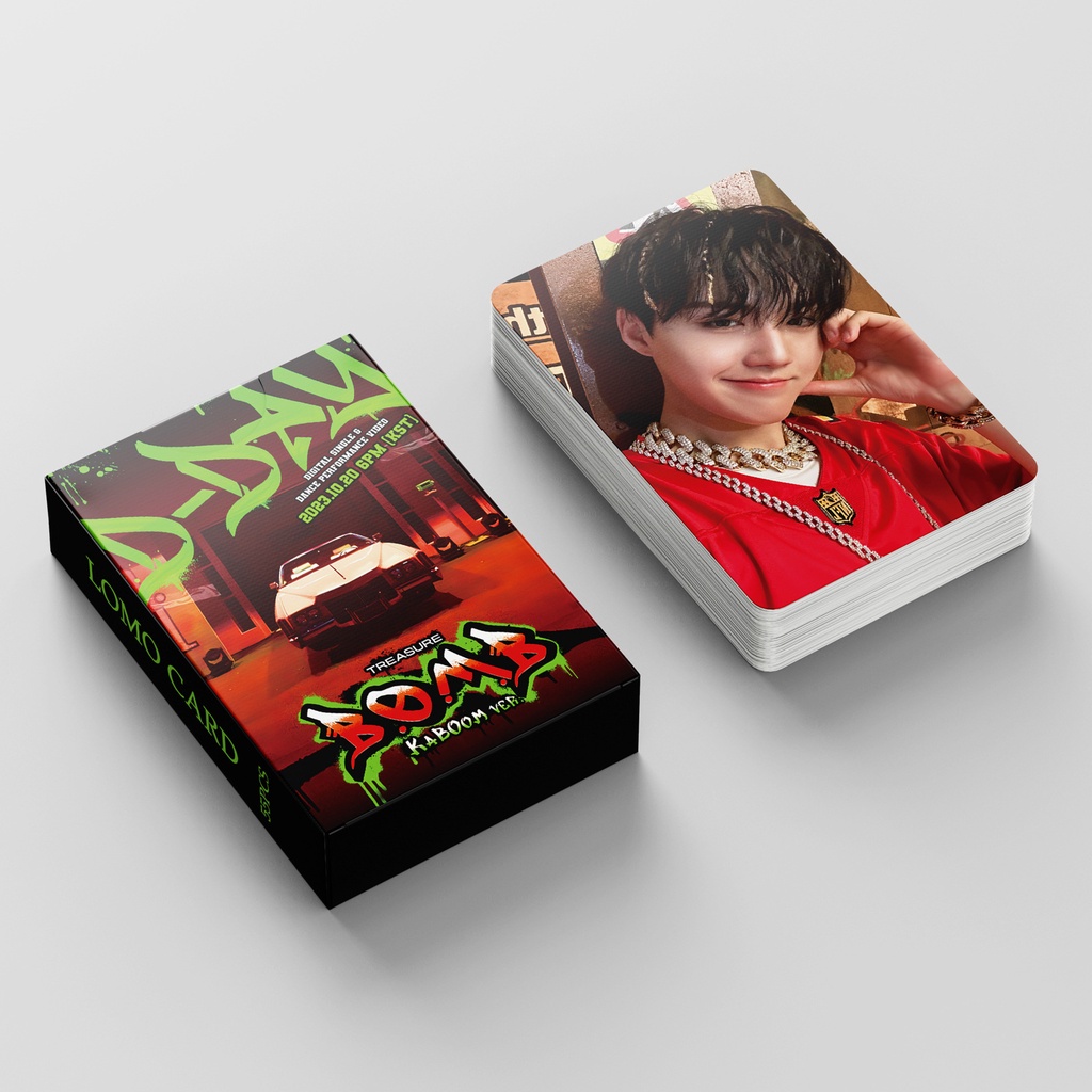 Treasure Album B.O.M.B Photocard Treasure REBOOT BONA BONA & MOVE & Date with You Lomo Card Postcard 55pcs/box