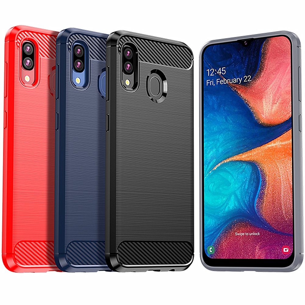 Ốp Lưng Samsung A30 Sợi Carbon Cao cấp Mềm Ốp Điện Thoại Samsung Galaxy A30