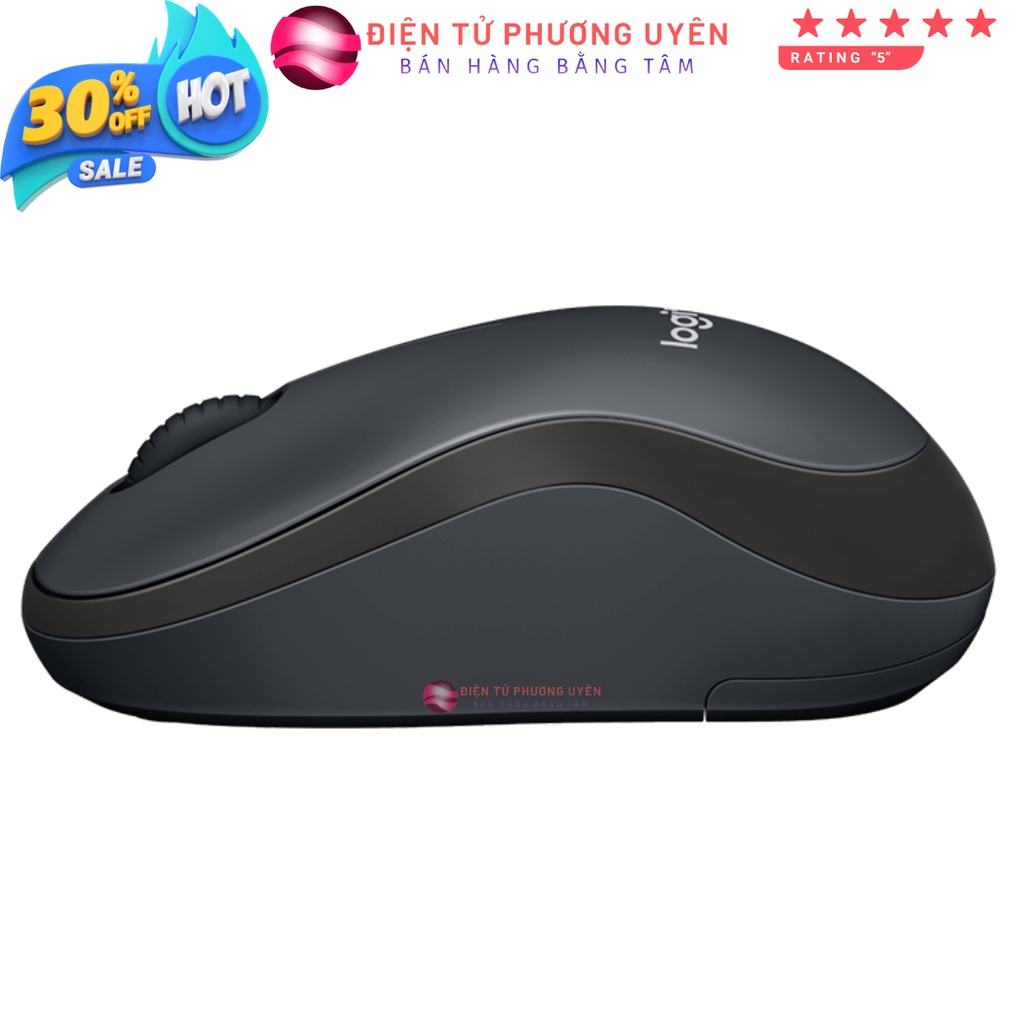 Chuột Không dây Logitech Silent M220, nút bấm êm, tặng kèm pin