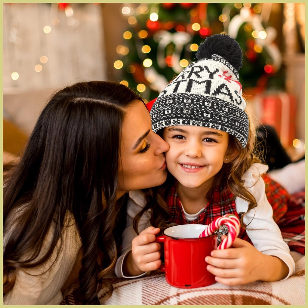 Mũ beanie Trùm Đầu Thoải Mái Phong Cách Giáng Sinh