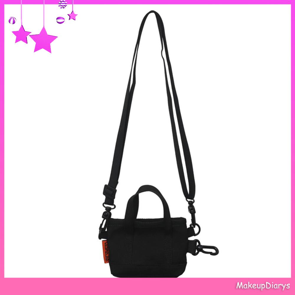 ★ Đồ Trang Điểm Trang Điểm ★ Túi Xách nylon Màu Sắc Trơn Thân Thiện Với Môi Trường Phong Cách retro unisex