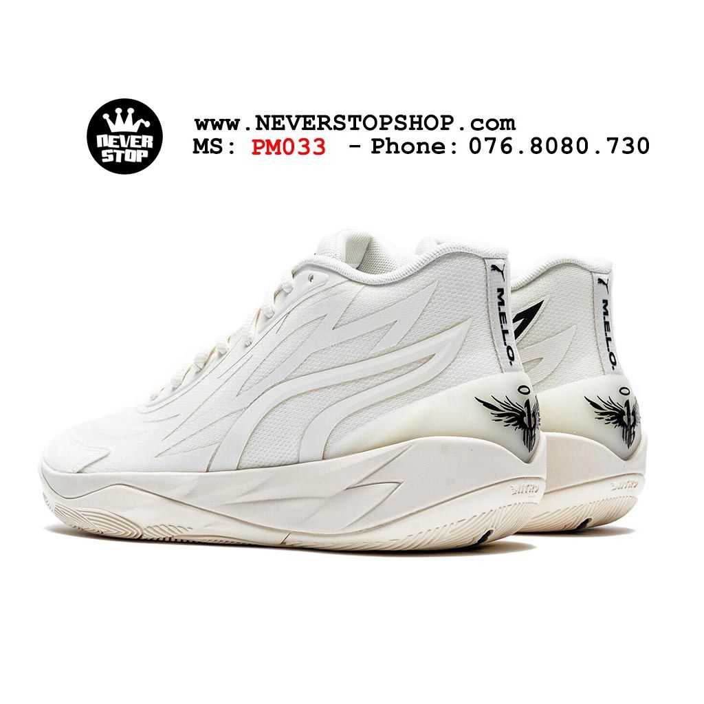 Giày bóng rổ PM MB 02 WHISPERS trắng cực đẹp, bản đẹp chất lượng cao nhất giá rẻ  | NeverStopShop.com
