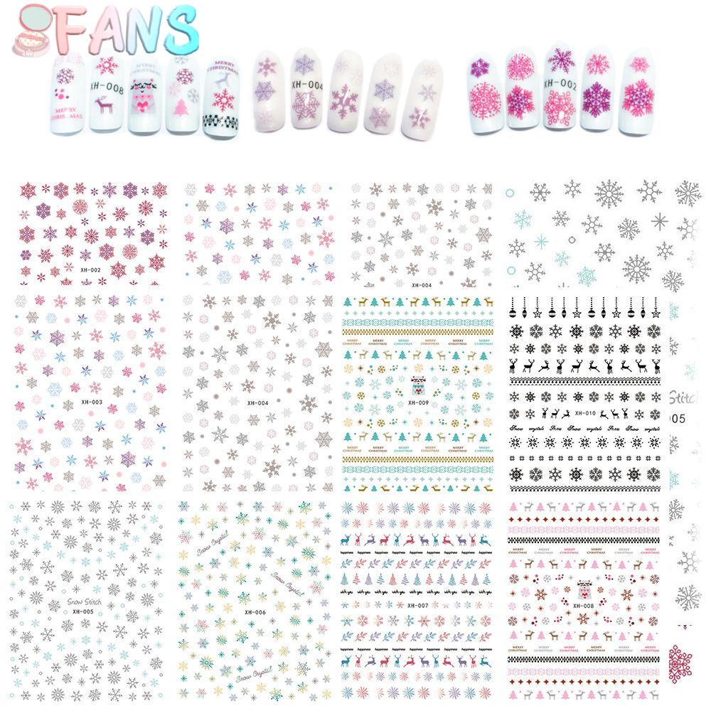 Miếng Dán Trang Trí Móng Tay Chủ Đề Giáng Sinh Dành Cho Nữ