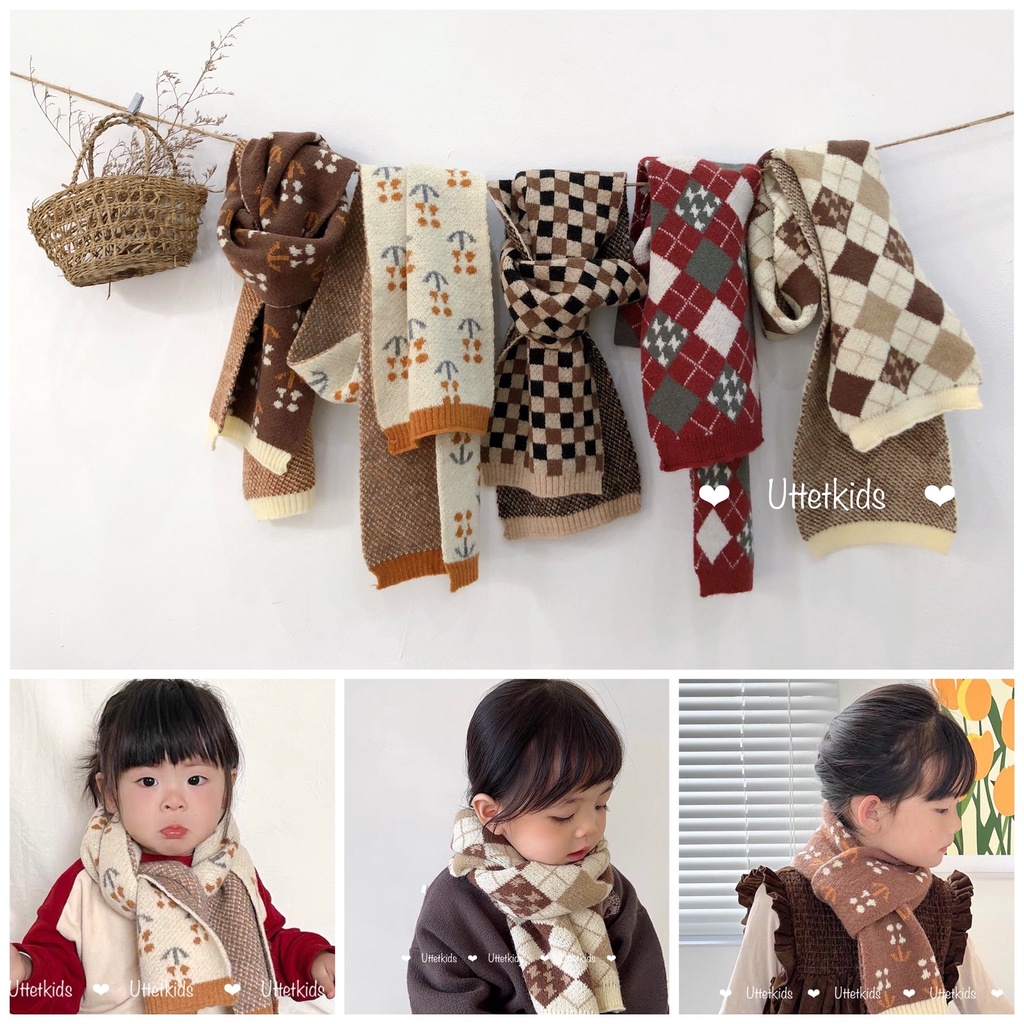 KHĂN QUÀN CỔ PHONG CÁCH HÀN QUỐC CHO BÉ GÁI VÀ BÉ TRAI RẤT ĐẸP