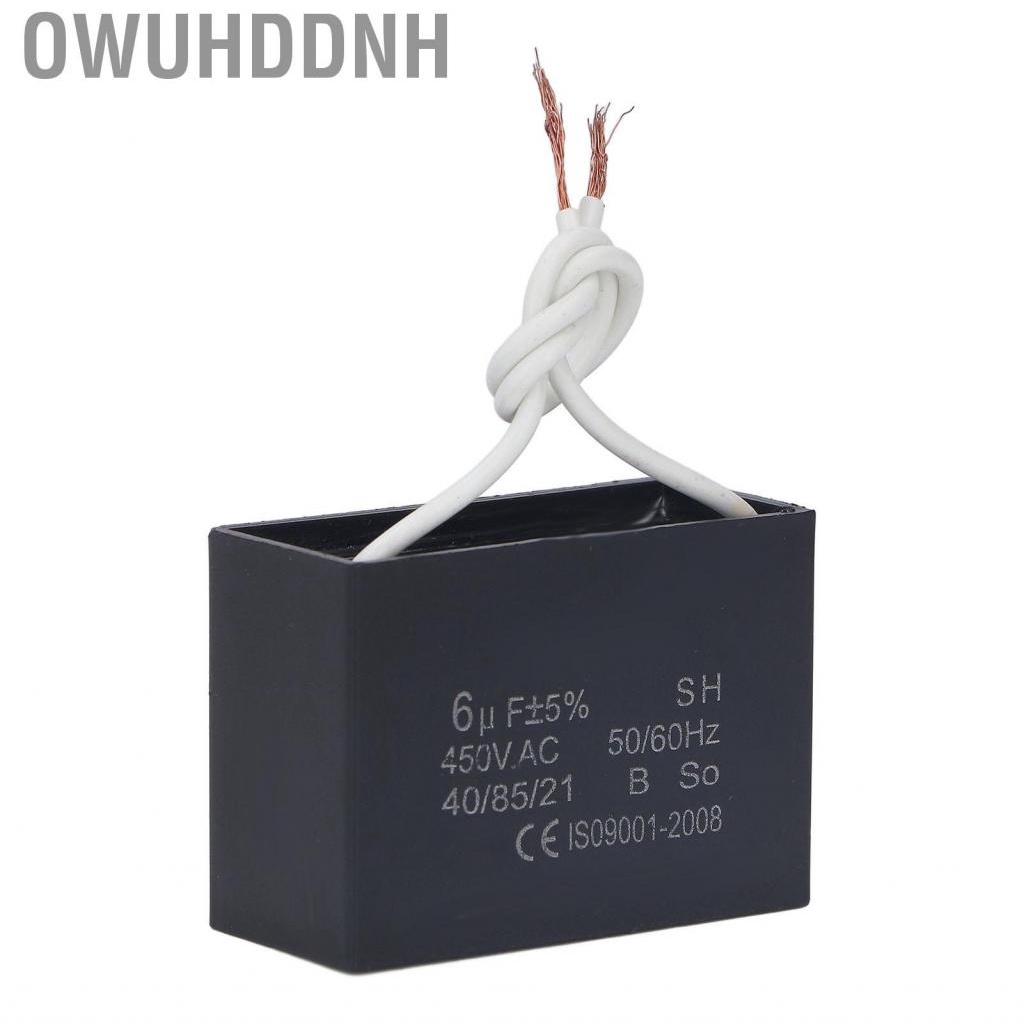 Owuhddnh Start Capacitor 450V AC 6μF 50/60Hz  Run Accessory For Fan Pump Generator