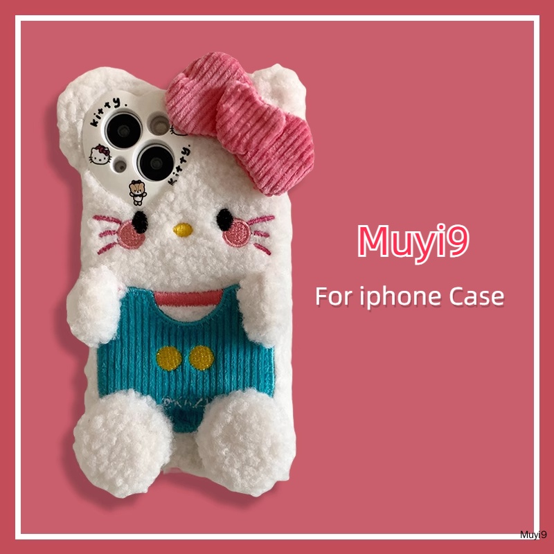 DOWNY Ốp Điện Thoại Họa Tiết Hello Kitty Cho Iphone 15 pro max 13 pro max 12 pro max / 11 15 / 14 pro