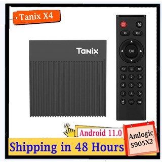 TANIX Đầu tv box x4 android 11.0 S905 X 4 av1 4gb ram 32gb / 64gb rom 2.4g wifi KèM Phụ KiệN ChấT LượNg Cao Xbox