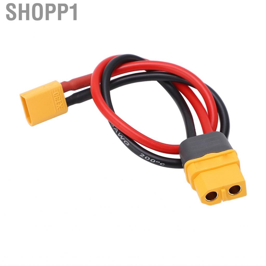 Shopp1 XT60 Female To XT30 Male Adapter Cable  23.5cm Plug Connector for RC Car