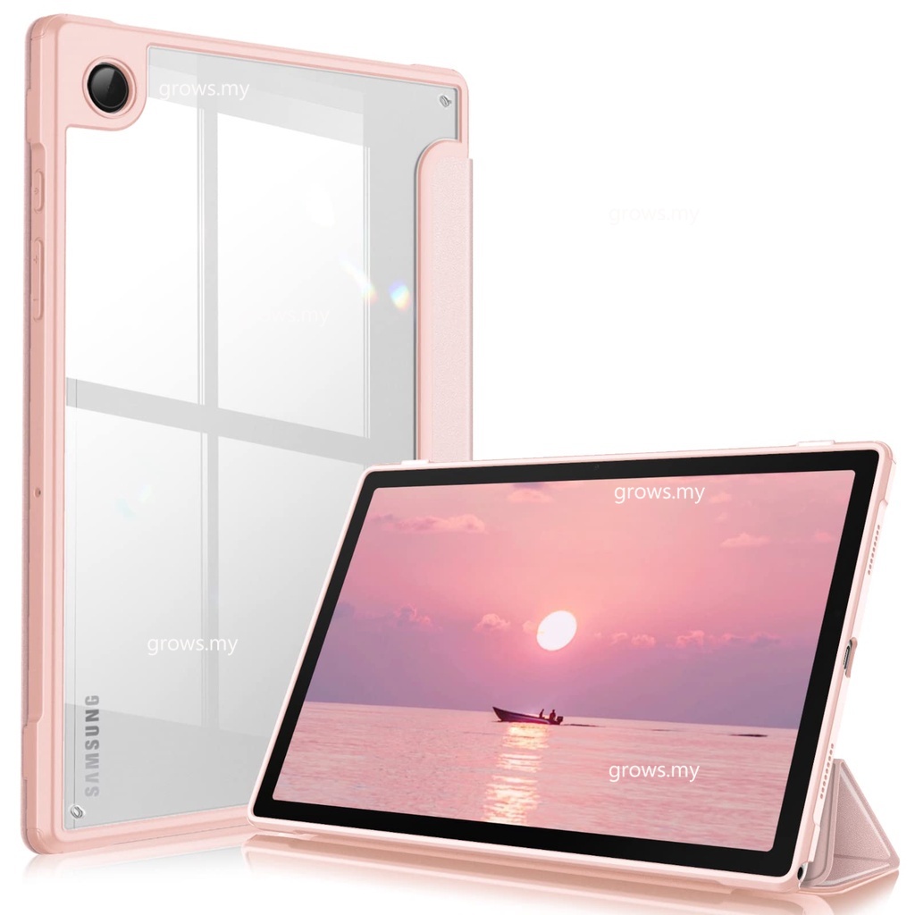 Bao Da PU Máy Tính Bảng Nắp Lật Nam Châm Có Ngăn Đựng Bút Chì Cho Samsung Galaxy Tab A8 10.5 inch 2022 SM-J200 X205 X207 Giá Đỡ