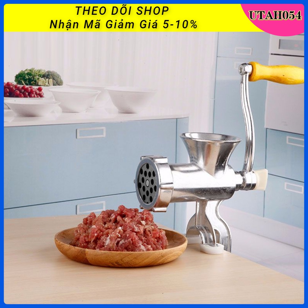 Máy Xay Thịt Bằng Tay Hợp Kim Nhôm Làm Xúc Xích Nhà Bếp 5 ly