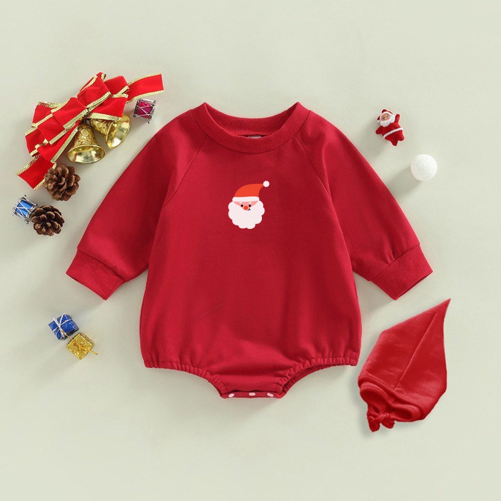 Body Nỉ Bông Họa Tiết Noel Ấm Áp Cho Bé Trai Bé Gái, Bodysuit LOTUKA Cho Bé, Bộ, Quần Áo Trẻ Em Size 3-12kg