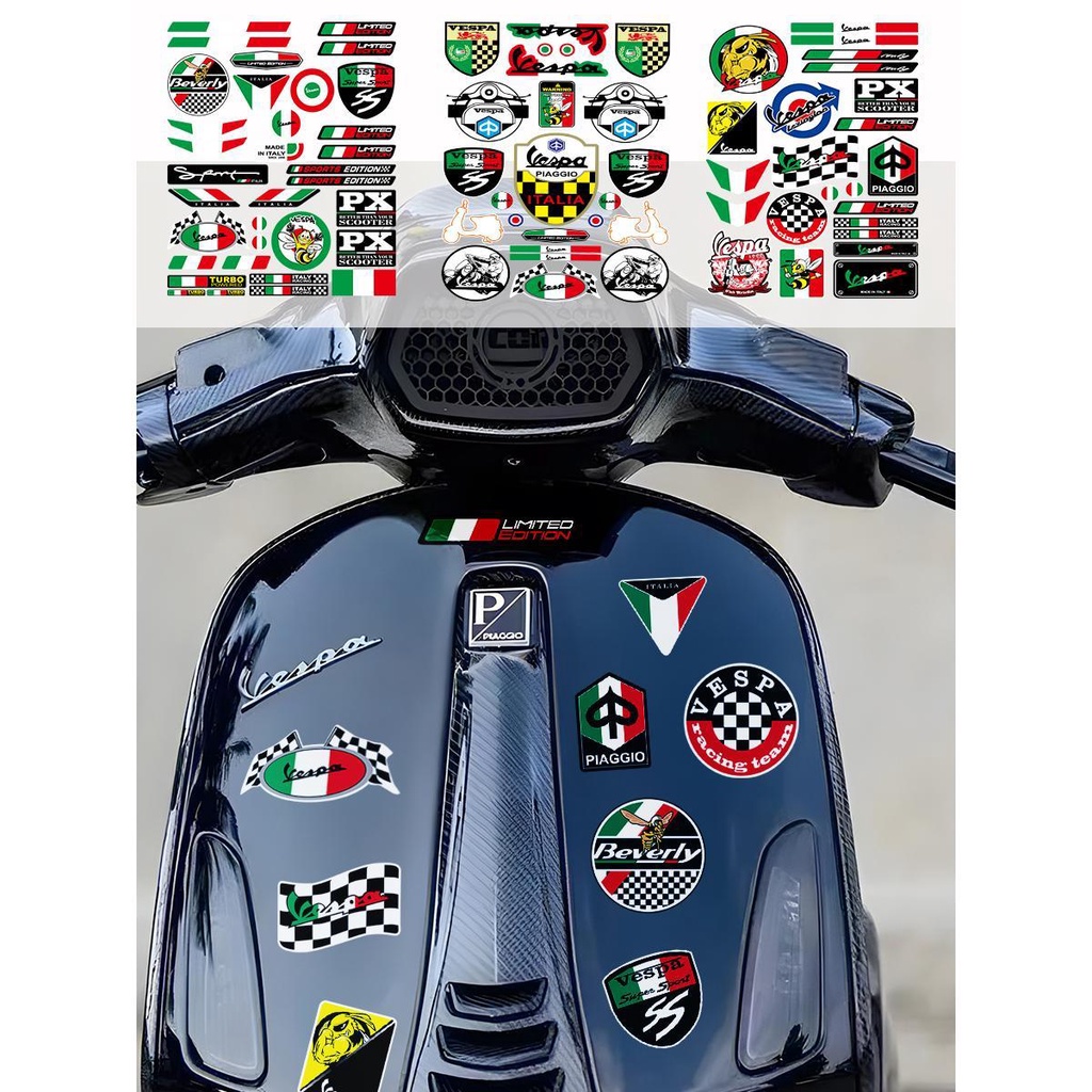 Decal Xe Máy Ý Decal Logo Decal Thích Hợp Cho PIAGGIO VESPA GTS GTV LXV 125 250 300 ‌Vespa Sprint 15