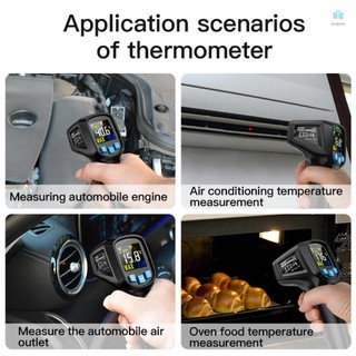 Handheld Digital Temperature Meter MESTEK Infrared Thermometer with LCD Display