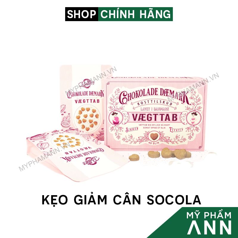 Kẹo Giảm Cân Socola Đan Mạch Chokolade Daemark Vaegttab 40 viên