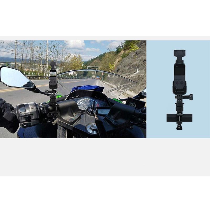 Gimbal Đế Kẹp camera Hành Động dji osmo pocket 3 / pocket 2 / gopro Gắn Tay Lái Xe Máy