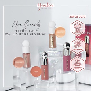  Set Highlight + Má Hồng Rare Beauty Blush & Glow 
