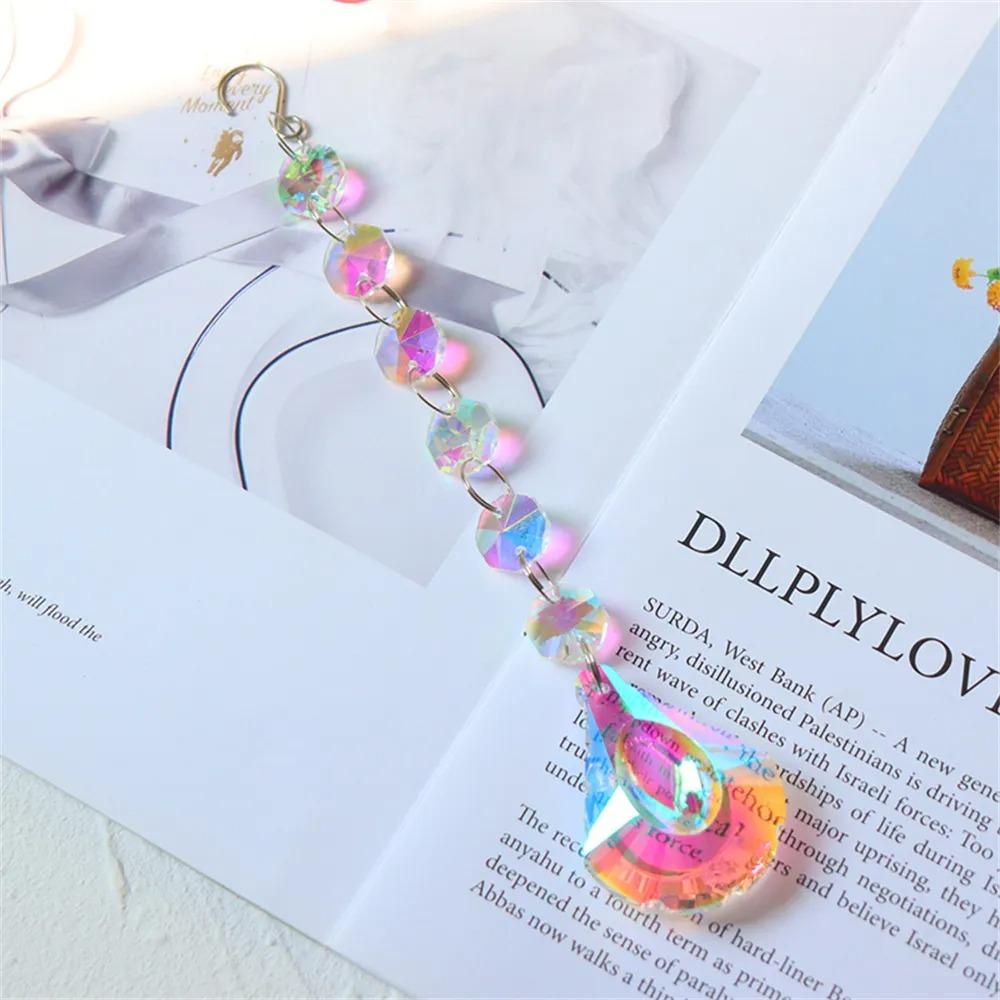 Gogoup Dreamcatcher Hạt Cầu Vồng Pha Lê Mặt Trời Treo Trang Trí Sân Vườn