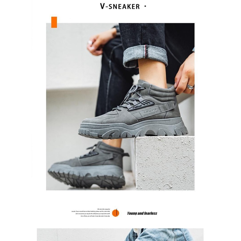 Giày Thể Thao cotton Phối Lông Thời Trang Thu Đông Cho Nam