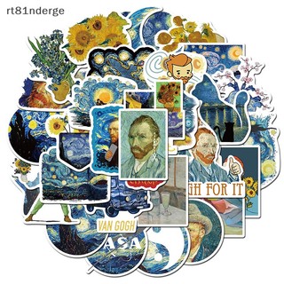 Ge Set 40 Sticker Dán Tường Hình Hoa Hướng Dương willem van gogh Nghệ Thuật