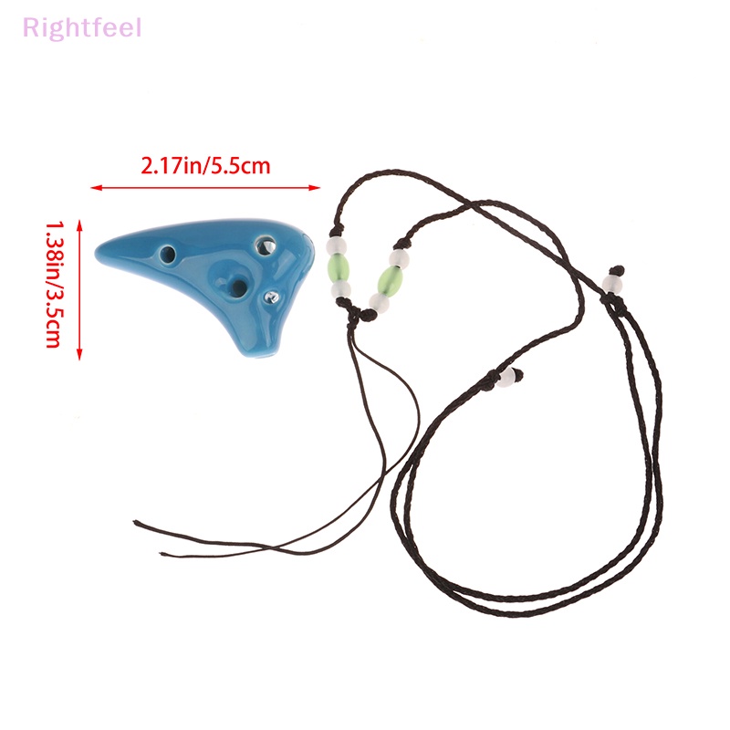 1 Sáo ocarina Gốm Sứ 6 Lỗ Kèm Dây Đeo Dành Cho Người Mới Bắt Đầu