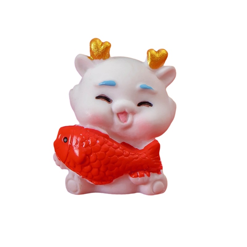 Hik Tượng Rồng Hoạt Hình Trang Trí Tiểu Cảnh Năm Mới 2024