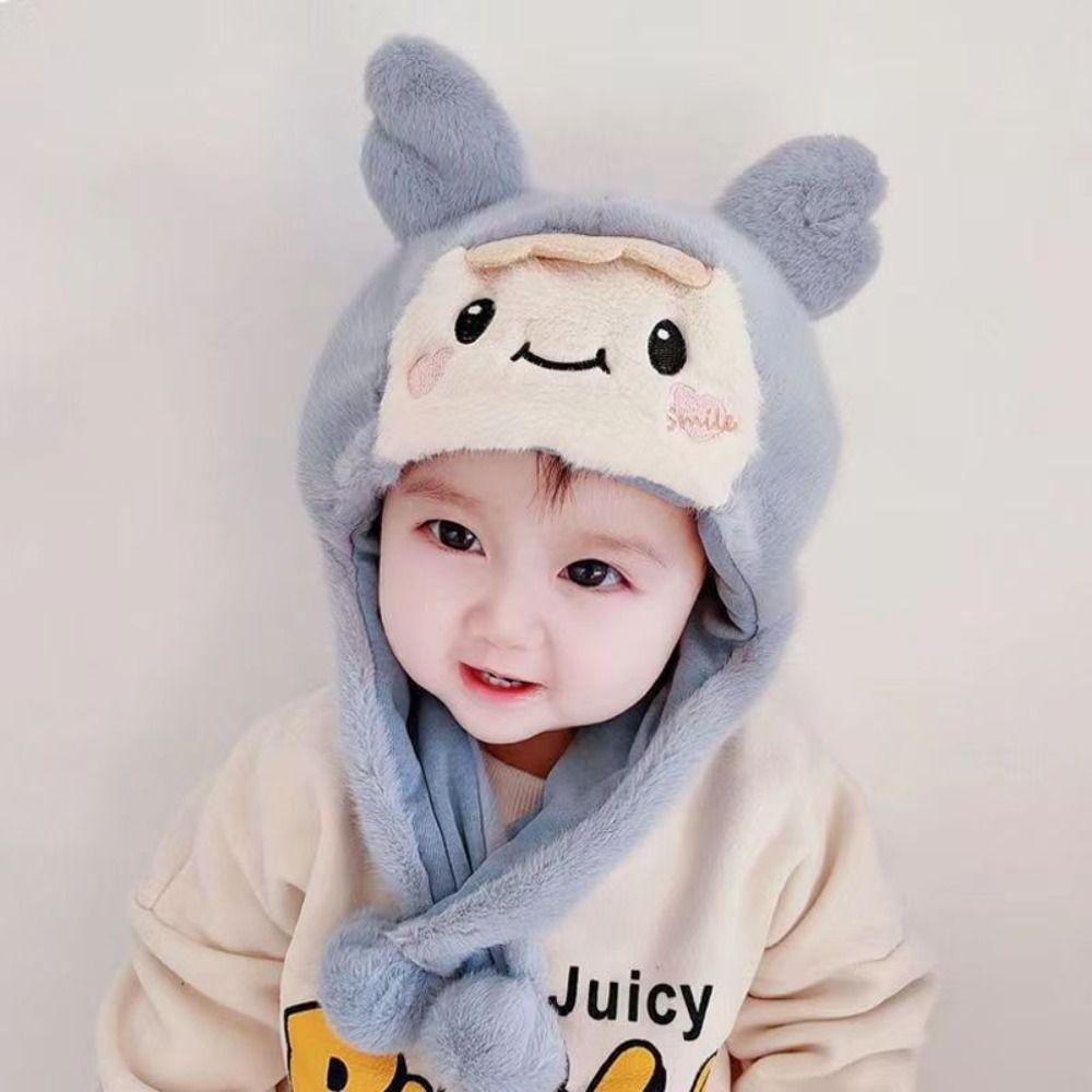 Mũ Trùm Đầu Chống Gió Giữ Ấm Tai Chất Lượng Cao Cho Bé 2-15 Tháng Tuổi