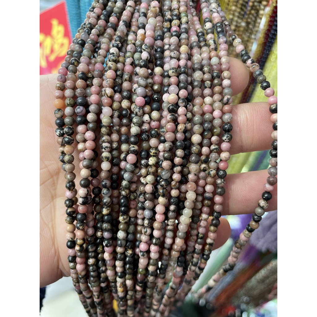 Hạt Đá Pha Lê 3mm Màu Ngọc Lam Làm Trang Sức