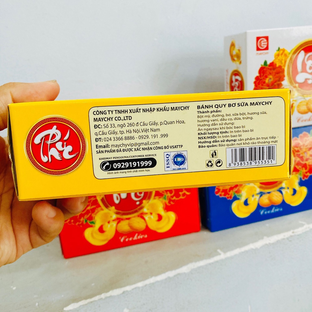 Hộp 100gram bánh quy bơ sữa Phúc Lộc Thọ Maychy , Date mới 12 tháng.