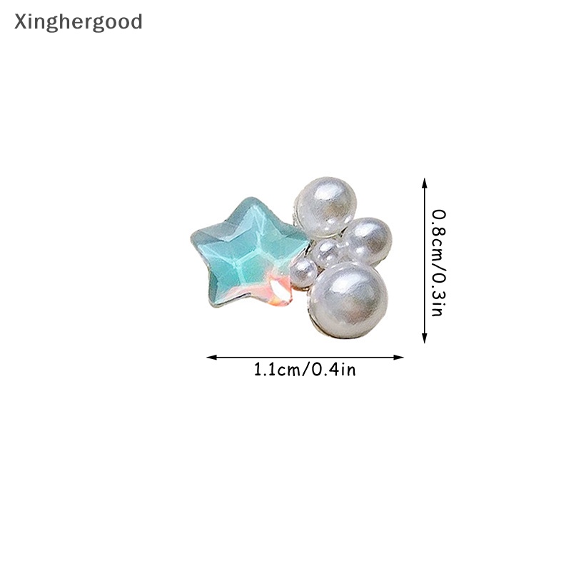 Xinghergood Set 2 Hộp Phụ Kiện Trang Trí Móng Nghệ Thuật 3d Hình Ngôi Sao Nhiều Màu Sắc xinghergood diy xhg