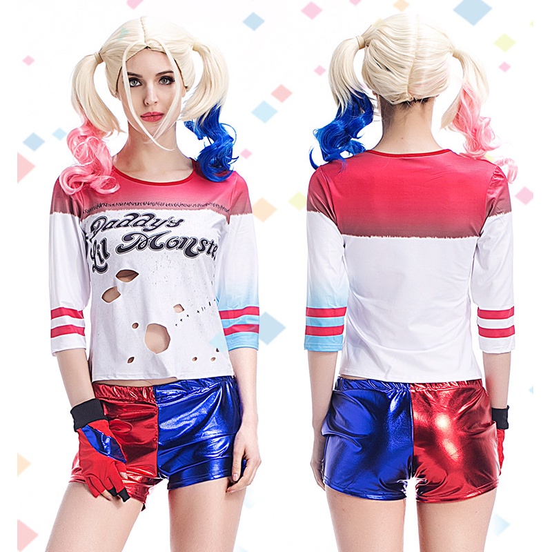 Harley quinn Trang Phục Hóa Trang halloween Cho Bé Gái
