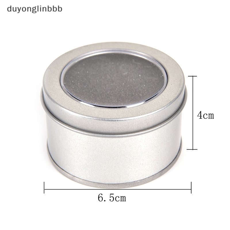 Hộp Tròn Kim Loại Bạc Trưng Bày Đồng Hồ Kích Thước 6.5 * 4cm