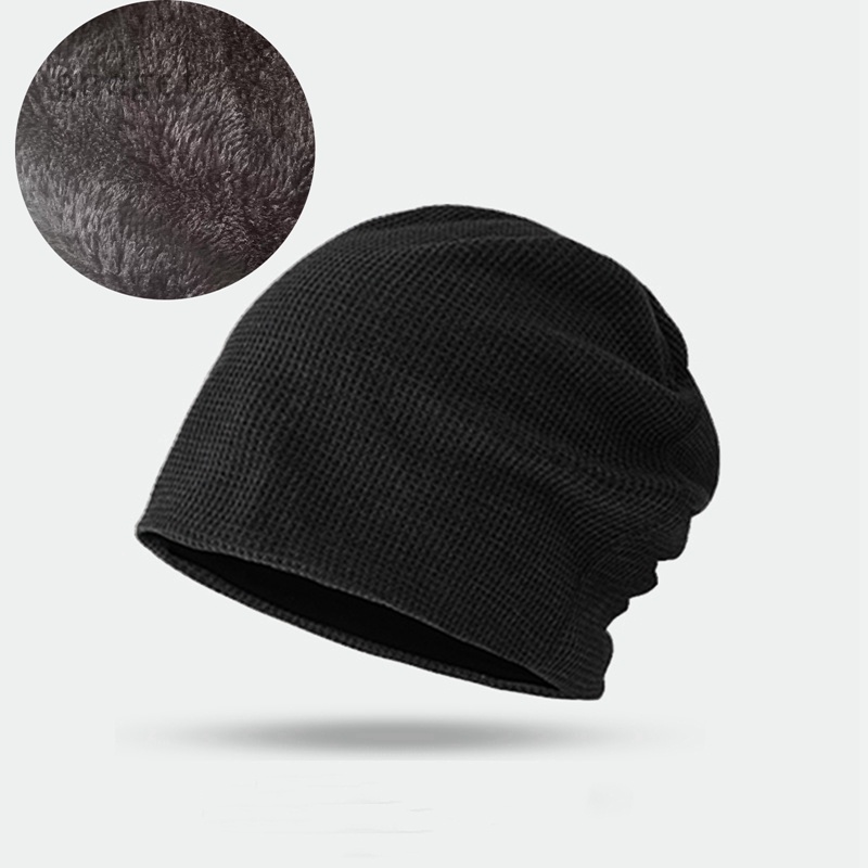 Mũ cotton Hai Lớp Giữ Ấm Mùa Đông Phong Cách Thể Thao Cho Nam Nữ