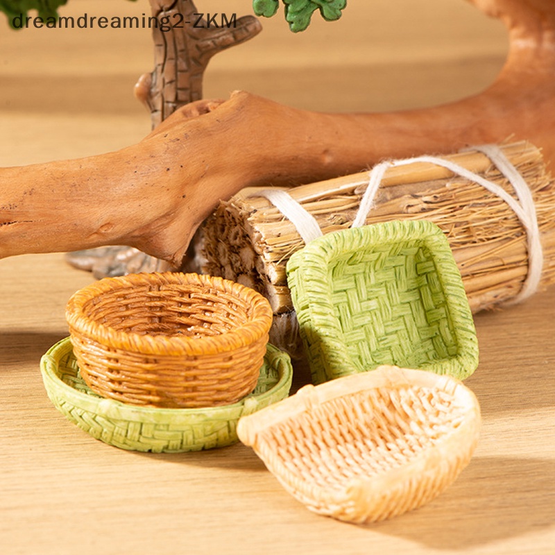 Giỏ Tre Mô Phỏng 1 / 12 Trang Trí Nhà Búp Bê Thu Nhỏ
