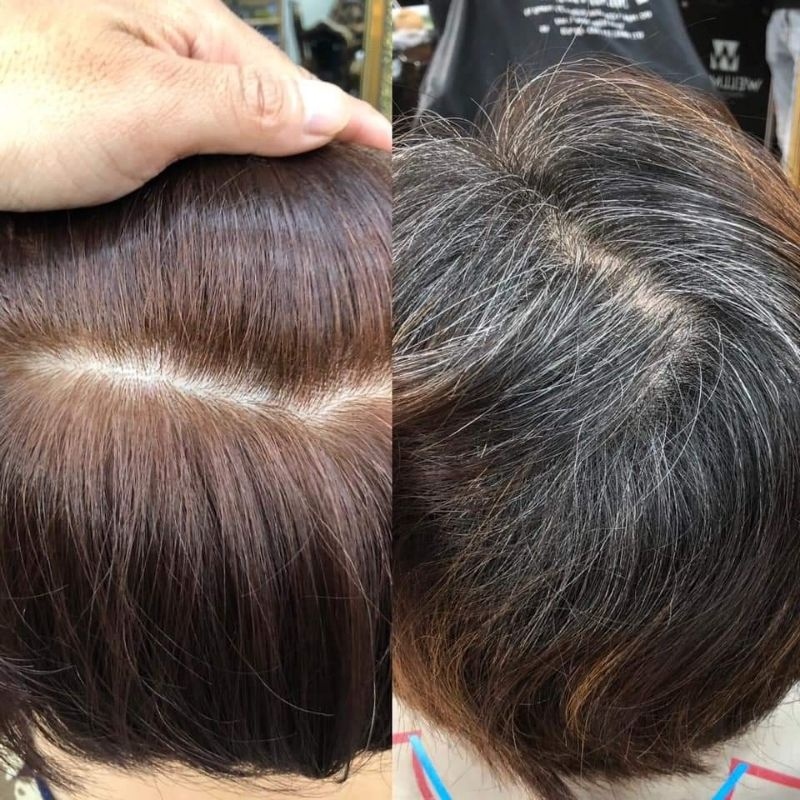 Nhuộm nâu socola phủ bạc Helida ăn bạc 500mlx2