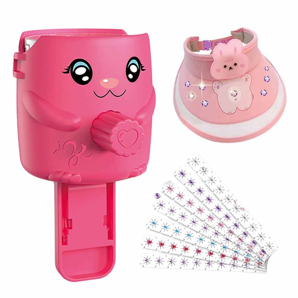 Hair Bedazzler Kit with Hair Gems,Bling Gem Machine, Hair Gem Stamper,Hair Accessories