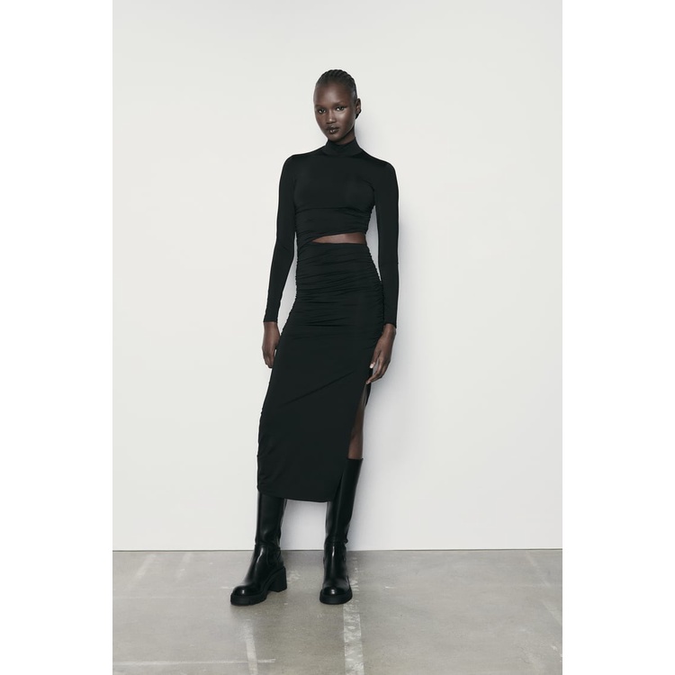 Váy body dáng dài Zara authentic