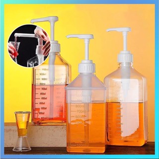 Bình Bơm Đựng Xịt Siro Bằng Nhựa Cao Cấp 1600ml Có Vòi Pump Định Lượng(kèm Cả Vòi Bơm)