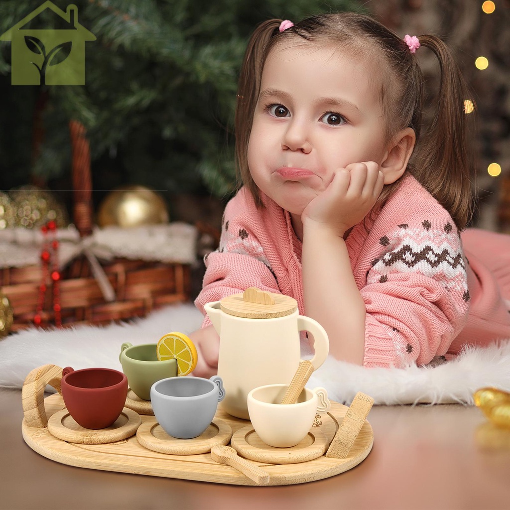 Bộ 14 Món Đồ Chơi Mô Phỏng Ấm Trà Chiều Cho Trẻ Em shopabc6962