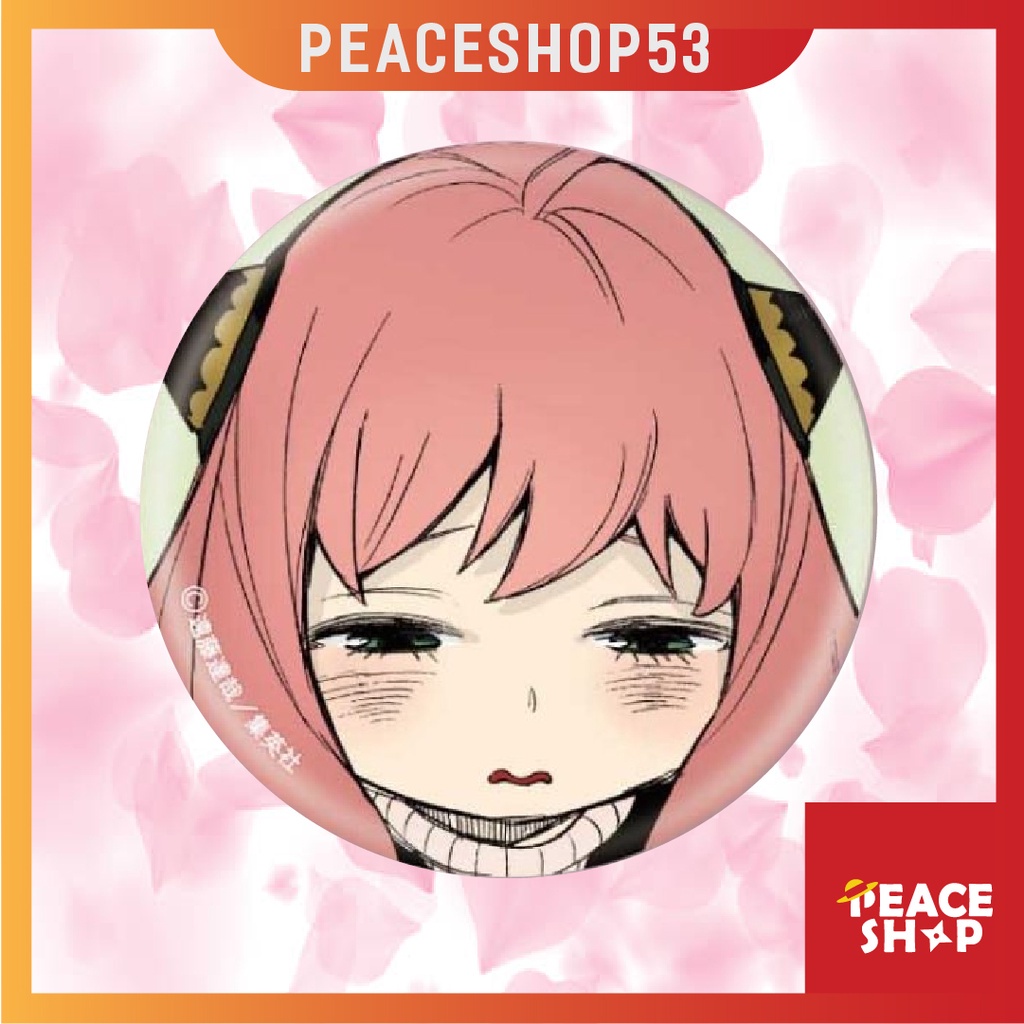 Huy hiệu Spy x Family Anya Lấp Lánh Huy Hiệu Anime Spy x Family Phụ Kiện Anime Manga Ver 3 HH07