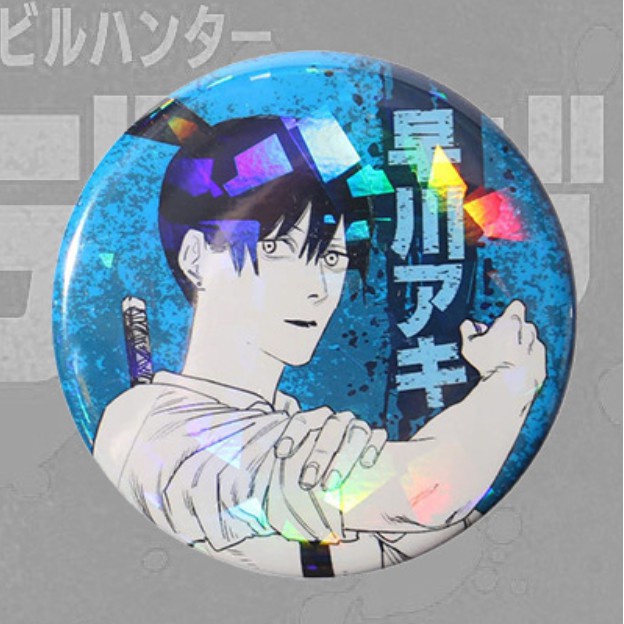 Chainsaw Man Huy hiệu Anime Lấp Lánh  - Anime / Manga Chainsaw Man Power Makima Pochita Makima Aki Angel Denji HH18