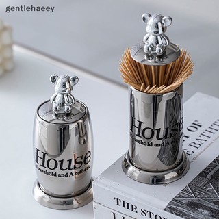 Hộp đựng tăm bông / tăm xỉa răng hình gấu dễ thương