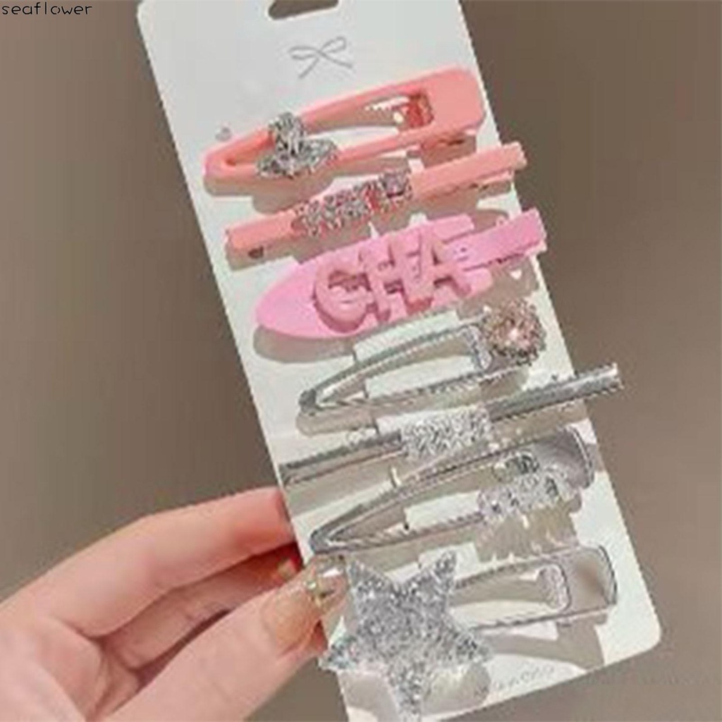 Bộ 7 Kẹp Tóc Màu Sắc Ngọt Ngào Dễ Thương Cho Nữ