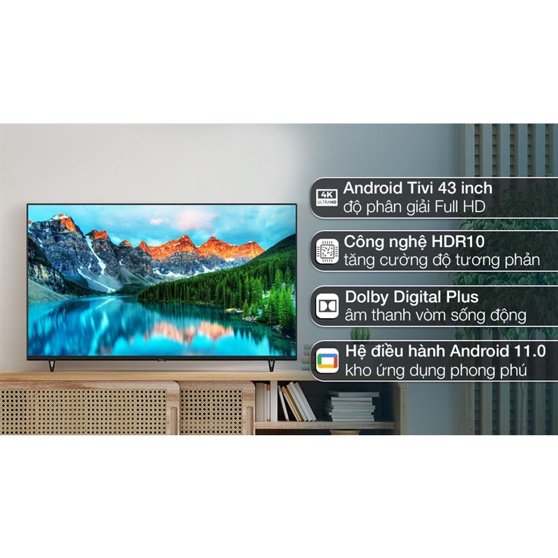 Android Tivi Casper 43 inch 43FGA610 2022 - VIỆT NAM