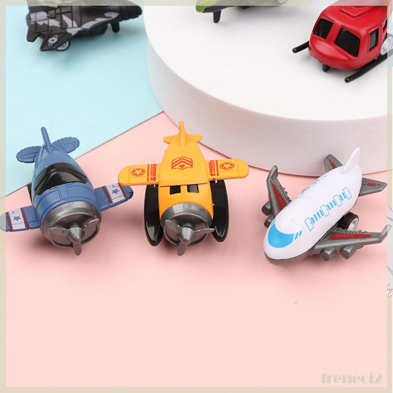 Set 6 Máy Bay Đồ Chơi Kéo Dây Sau Lưng Cho Bé